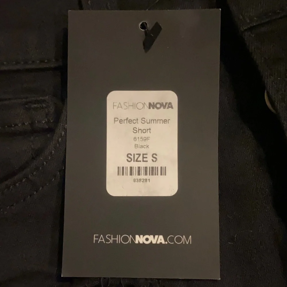 Fashion Nova Black High-Waist Distressed Denim Shorts